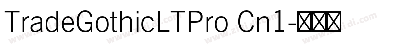 TradeGothicLTPro Cn1字体转换